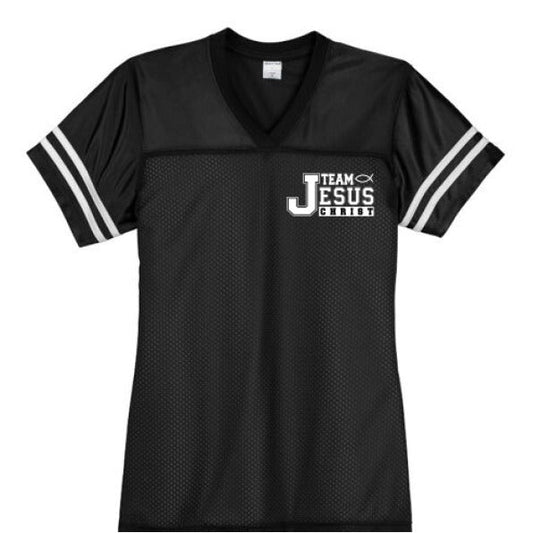 Team Him Women's Christian Jersey - ClaimedbyGodDesigns
