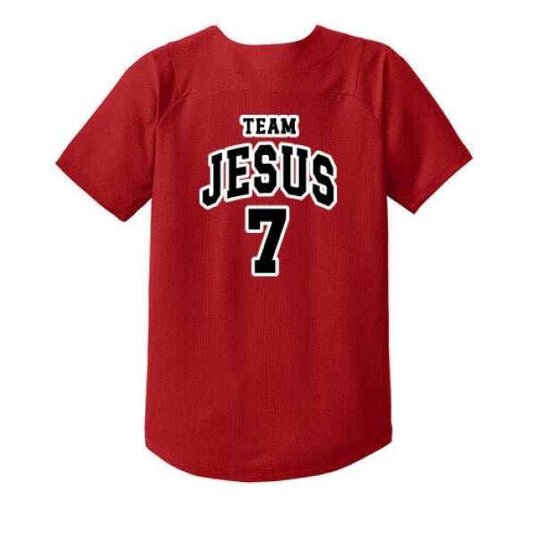 Team Him Youth Christian Full-Button Jersey - ClaimedbyGodDesigns