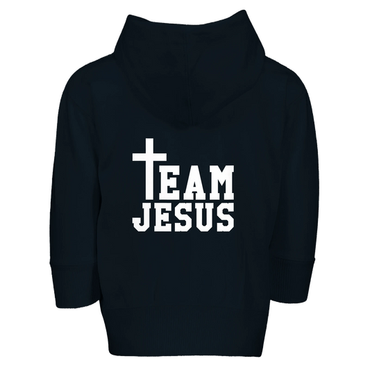 Team Him Christian Toddler Zip Fleece Hooded Sweatshirt - ClaimedbyGodDesigns