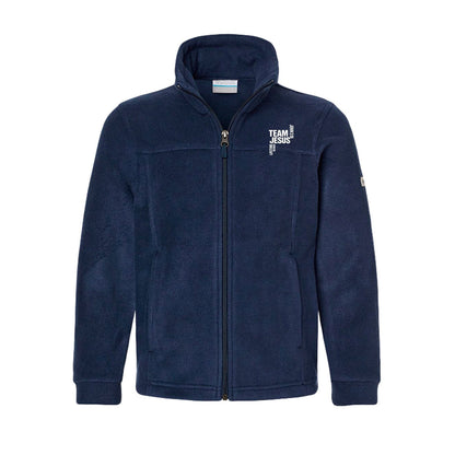 Team Jesus Lifetime Member Premium Youth Christian Full-Zip Fleece Jacket - ClaimedbyGodDesigns