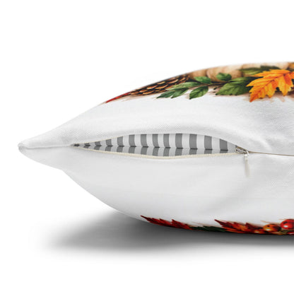 Thankful Grateful Blessed Fall Thanksgiving Pillowcase - Claimed by God Designs