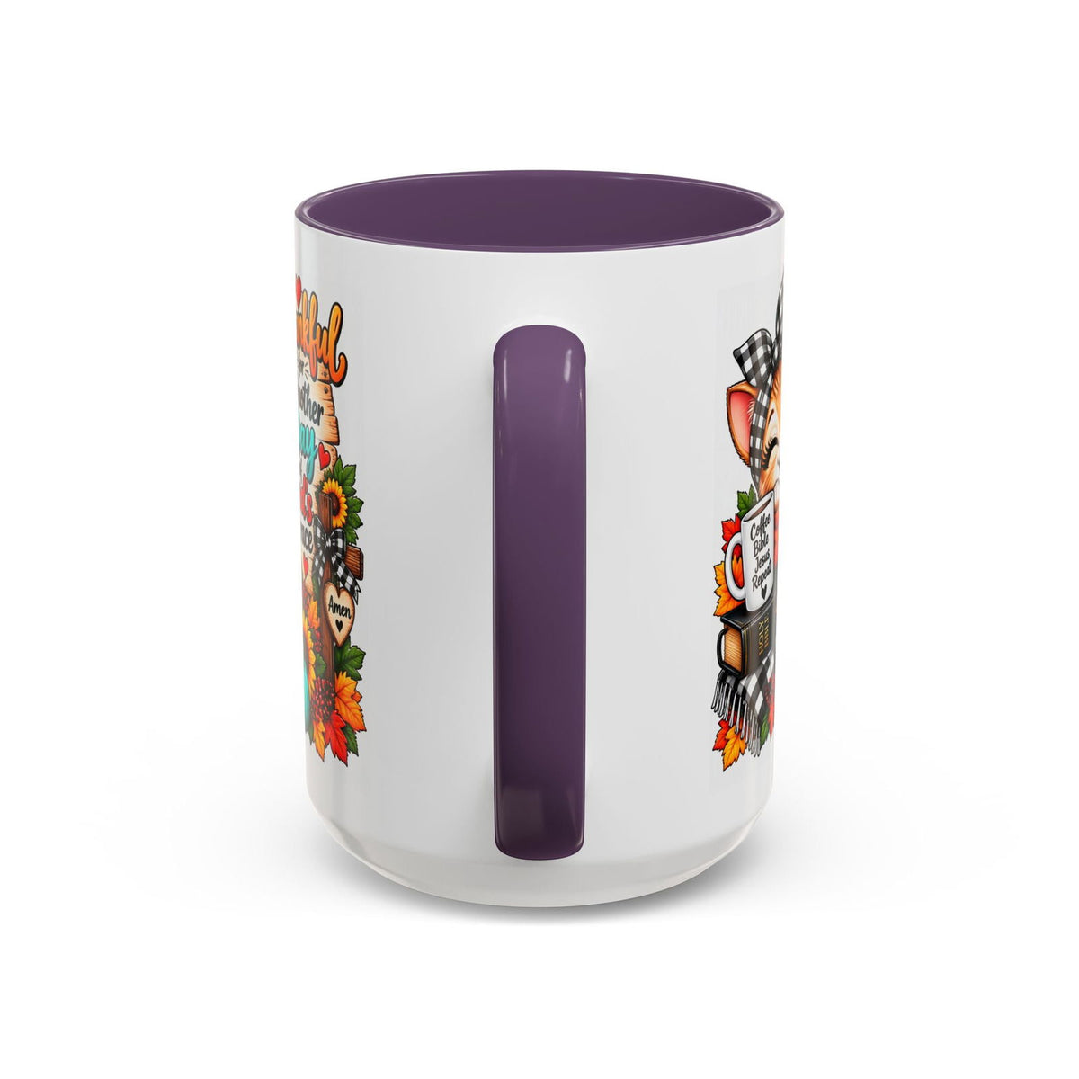Thankful for Another Day of God’s Grace Thanksgiving Coffee Mug - Claimed by God Designs