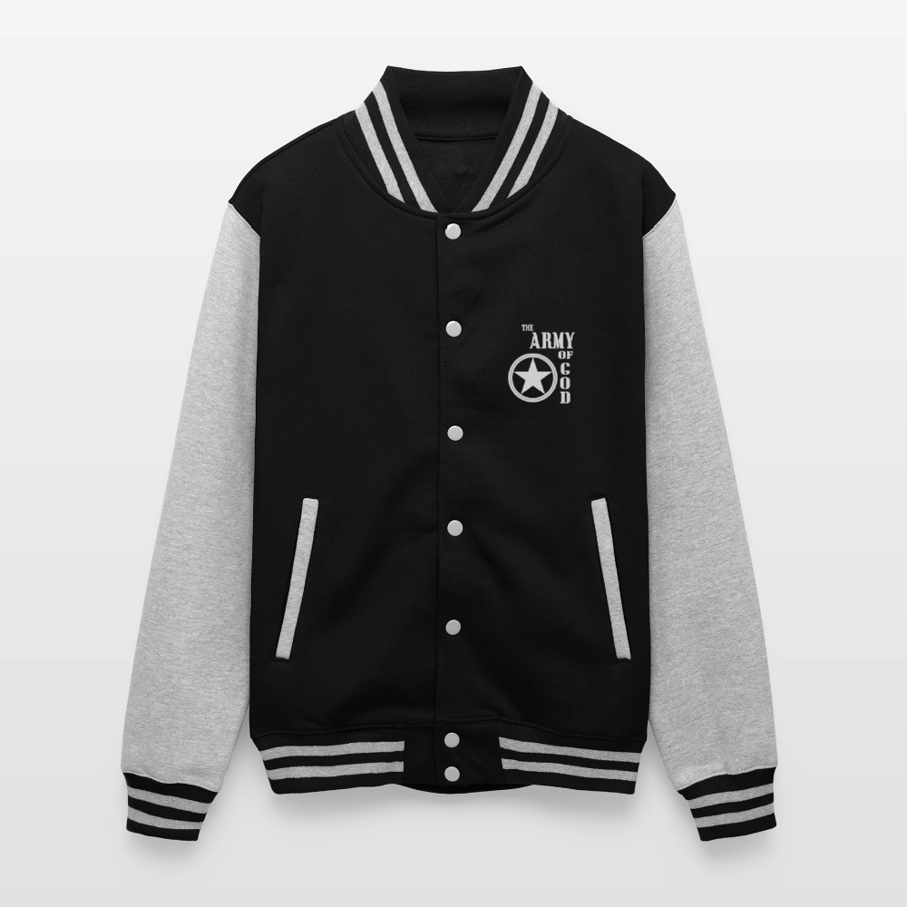 The Army unisex Christian Heavyweight Letterman Jacket - ClaimedbyGodDesigns