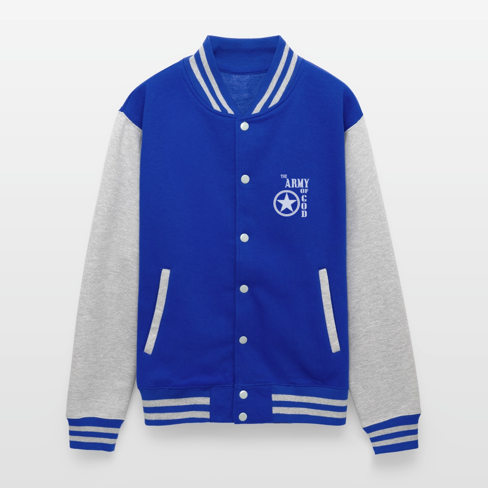 The Army unisex Christian Heavyweight Letterman Jacket - ClaimedbyGodDesigns