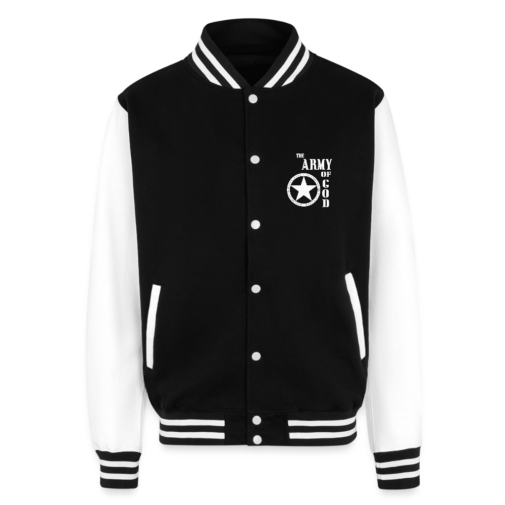 The Army unisex Christian Heavyweight Letterman Jacket - ClaimedbyGodDesigns