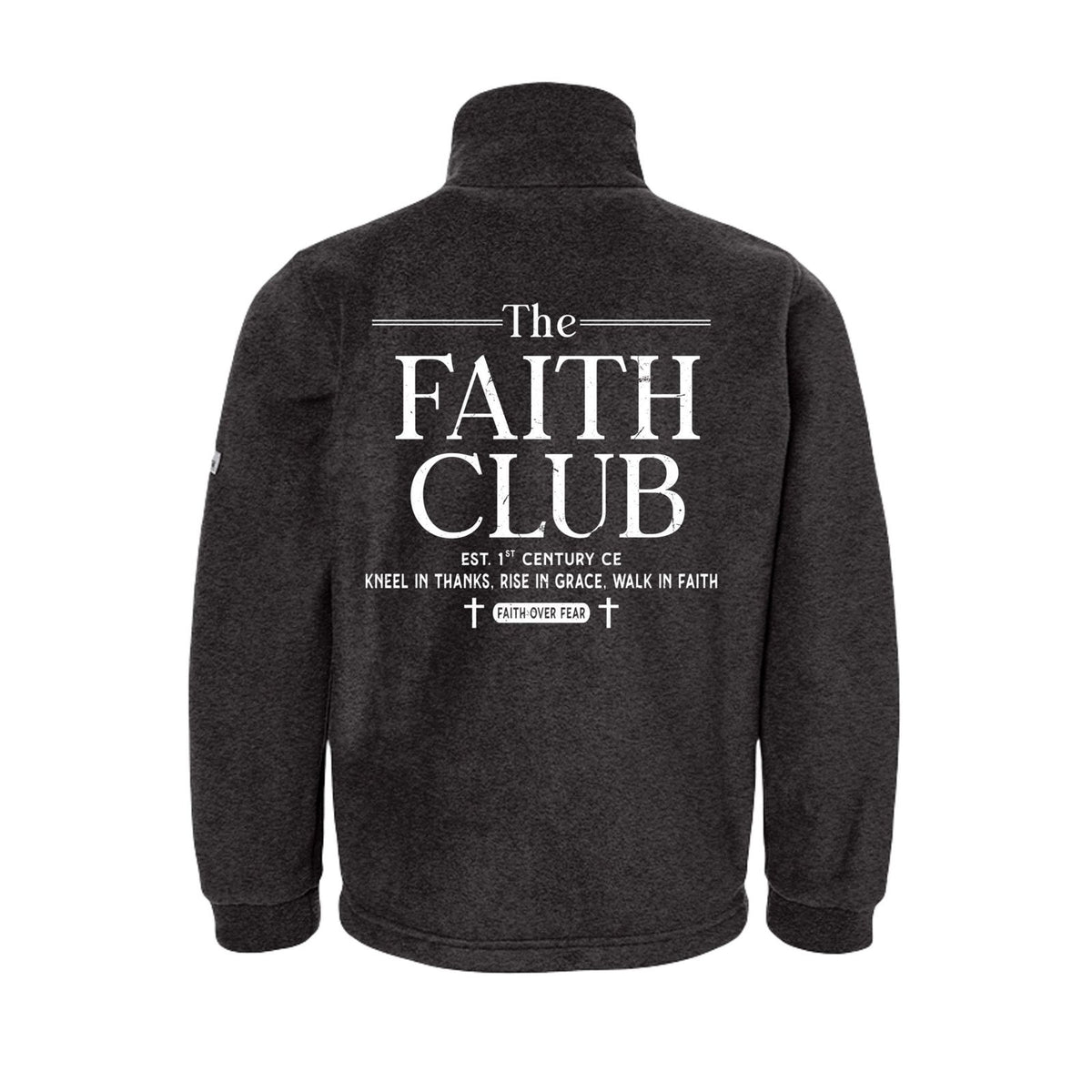 The Faith Club Premium Youth Christian Full-Zip Fleece Jacket - ClaimedbyGodDesigns
