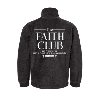 The Faith Club Premium Youth Christian Full-Zip Fleece Jacket - ClaimedbyGodDesigns