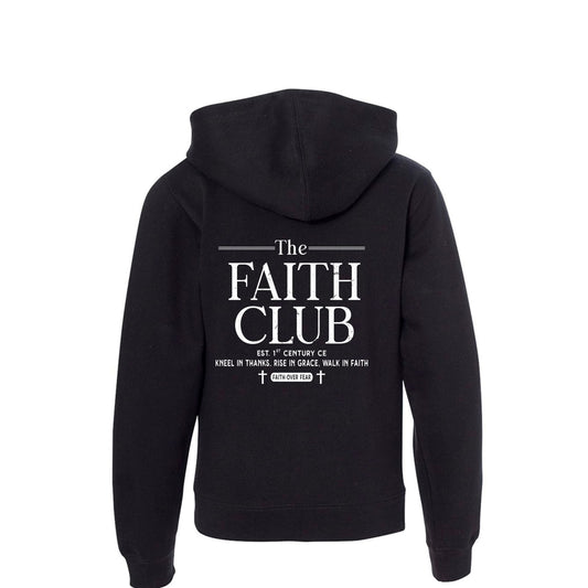 The Faith Club Youth Christian Full-Zip Hooded Sweatshirt - ClaimedbyGodDesigns