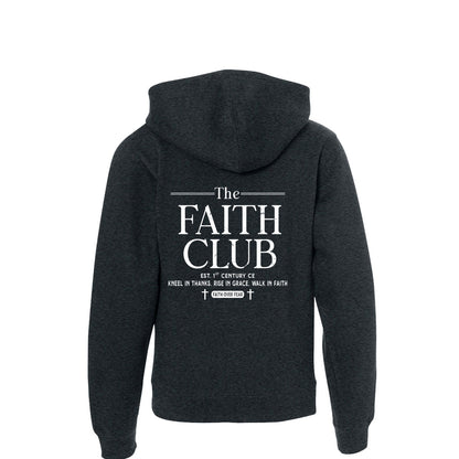 The Faith Club Youth Christian Full-Zip Hooded Sweatshirt - ClaimedbyGodDesigns