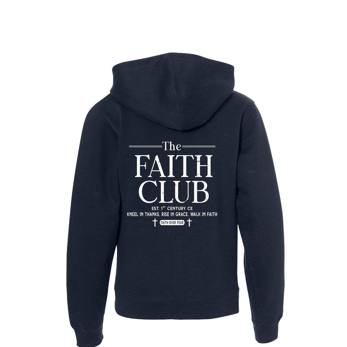 The Faith Club Youth Christian Full-Zip Hooded Sweatshirt - ClaimedbyGodDesigns