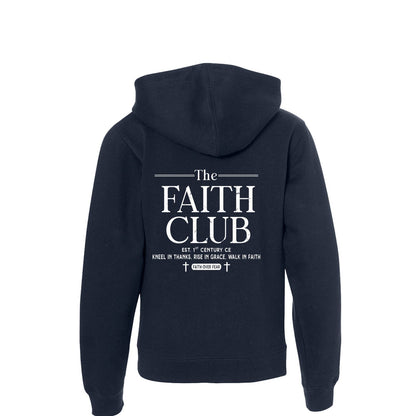 The Faith Club Youth Christian Full-Zip Hooded Sweatshirt - ClaimedbyGodDesigns