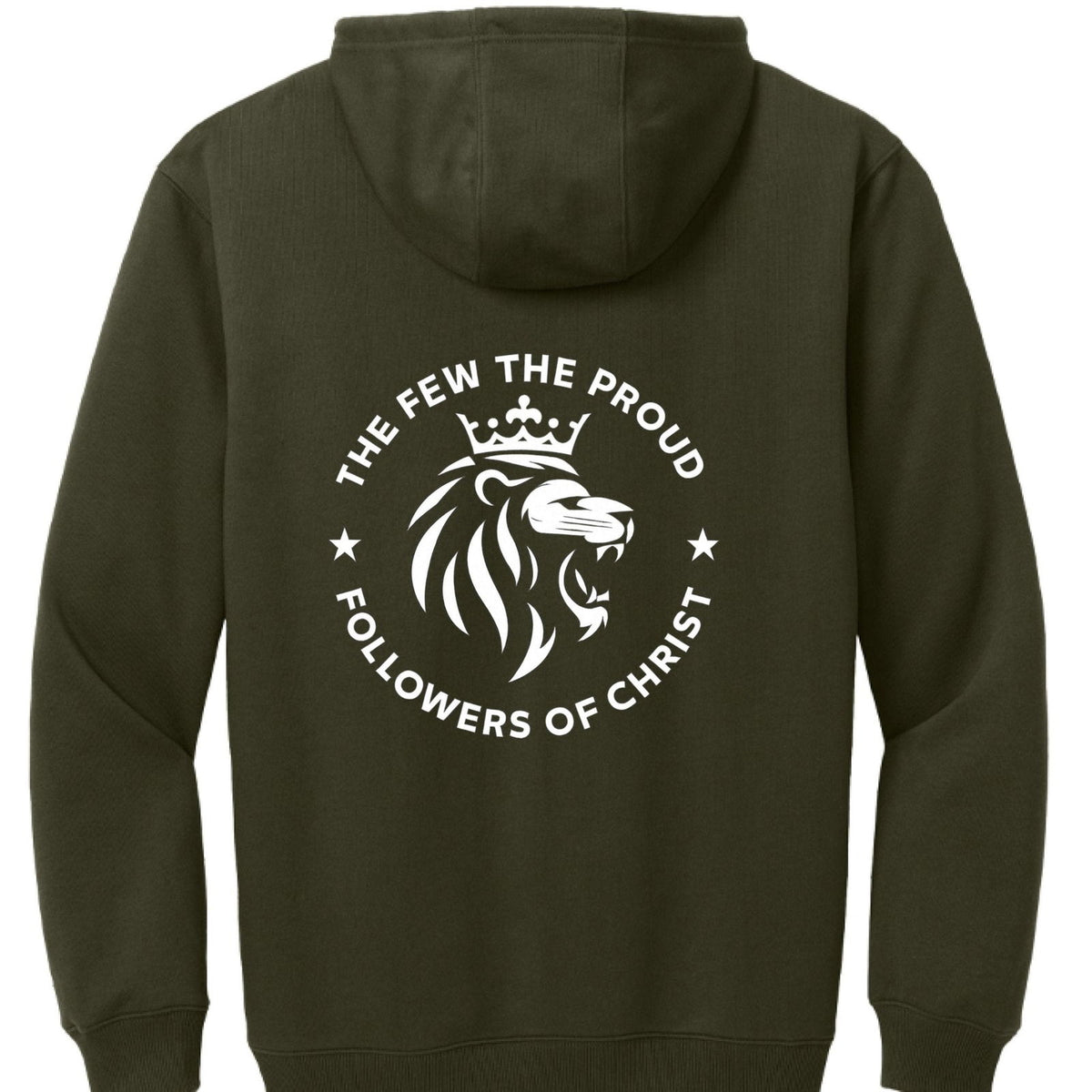 The Few The Proud Followers Of Christ Unisex Christian Tough Fleece Pullover Hooded Sweatshirt - ClaimedbyGodDesigns