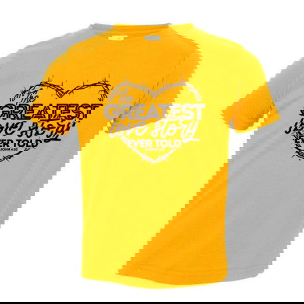 The Greatest Love Story Christian Toddler T-Shirt - ClaimedbyGodDesigns