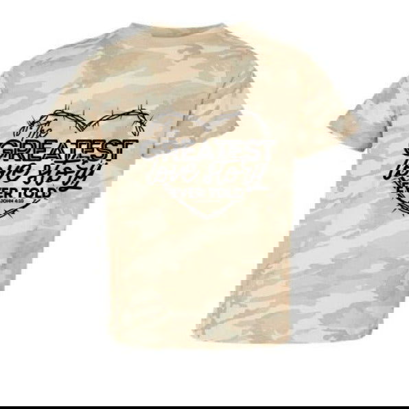 The Greatest Love Story Christian Toddler T-Shirt - ClaimedbyGodDesigns