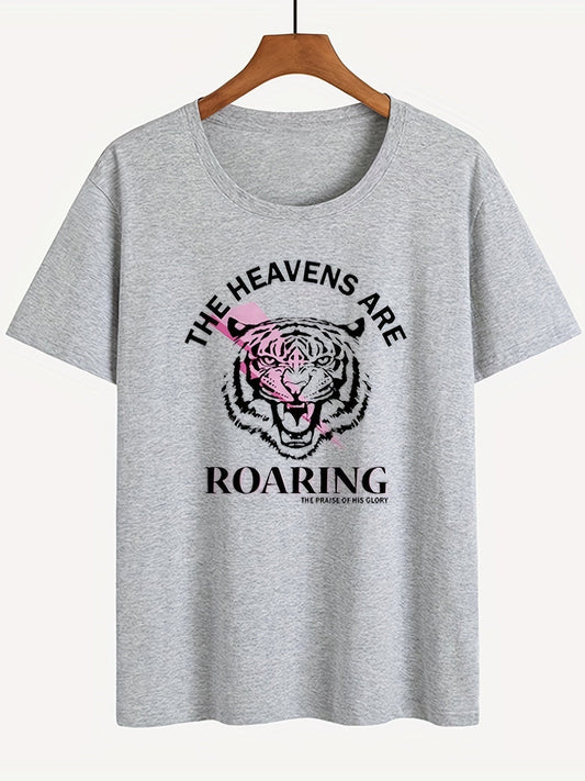 The Heavens Are Roaring Women's Christian T-shirt - ClaimedbyGodDesigns