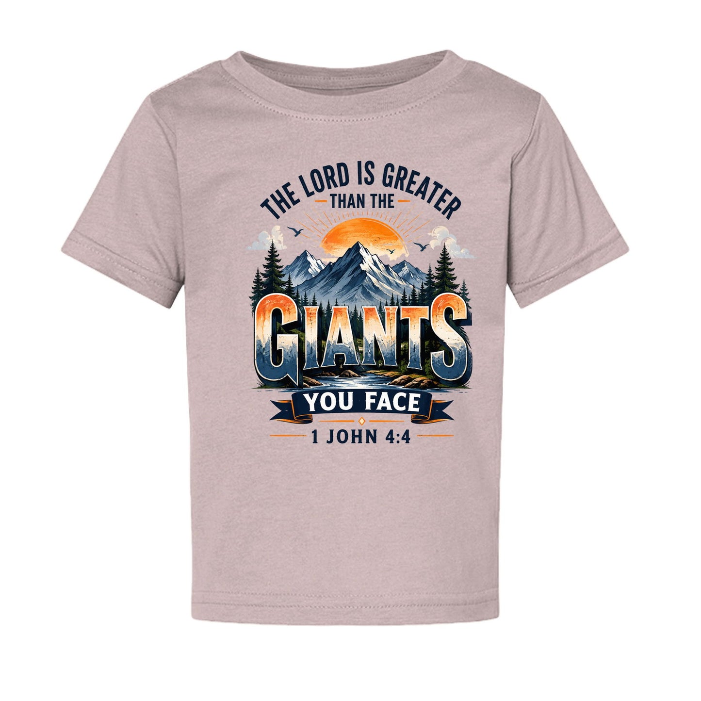 The Lord Is Greater Than The Giants You Face Toddler Christian T-shirt - ClaimedbyGodDesigns