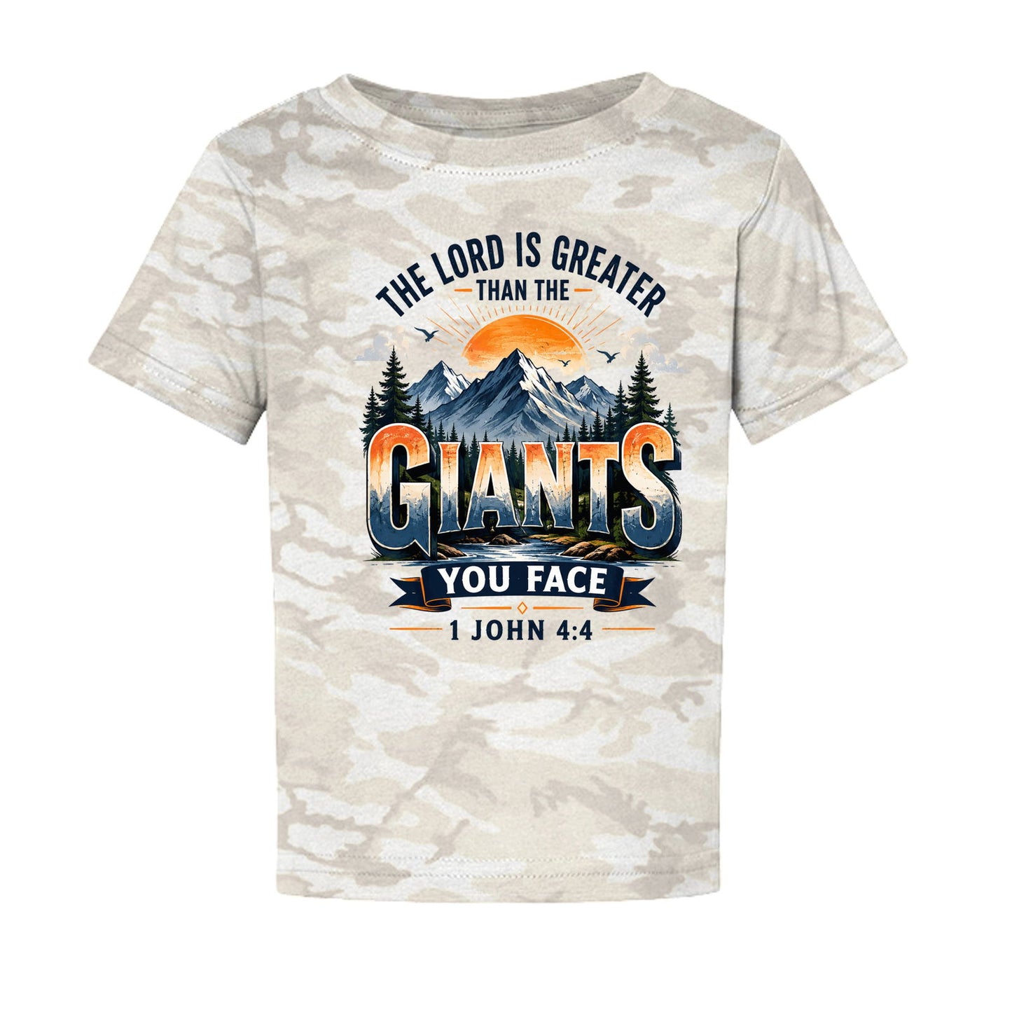 The Lord Is Greater Than The Giants You Face Toddler Christian T-shirt - ClaimedbyGodDesigns