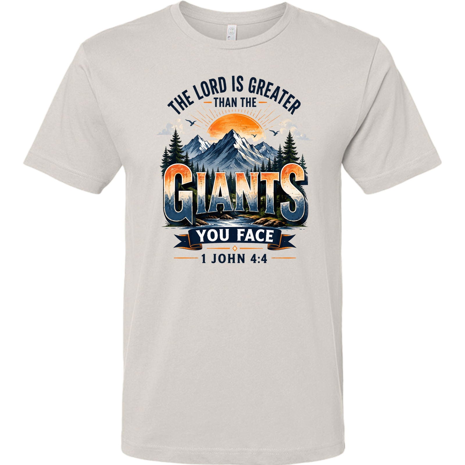 The Lord Is Greater Than The Giants You Face Unisex Christian T-shirt - ClaimedbyGodDesigns