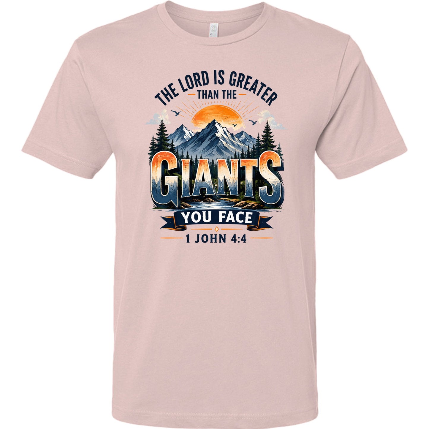 The Lord Is Greater Than The Giants You Face Unisex Christian T-shirt - ClaimedbyGodDesigns