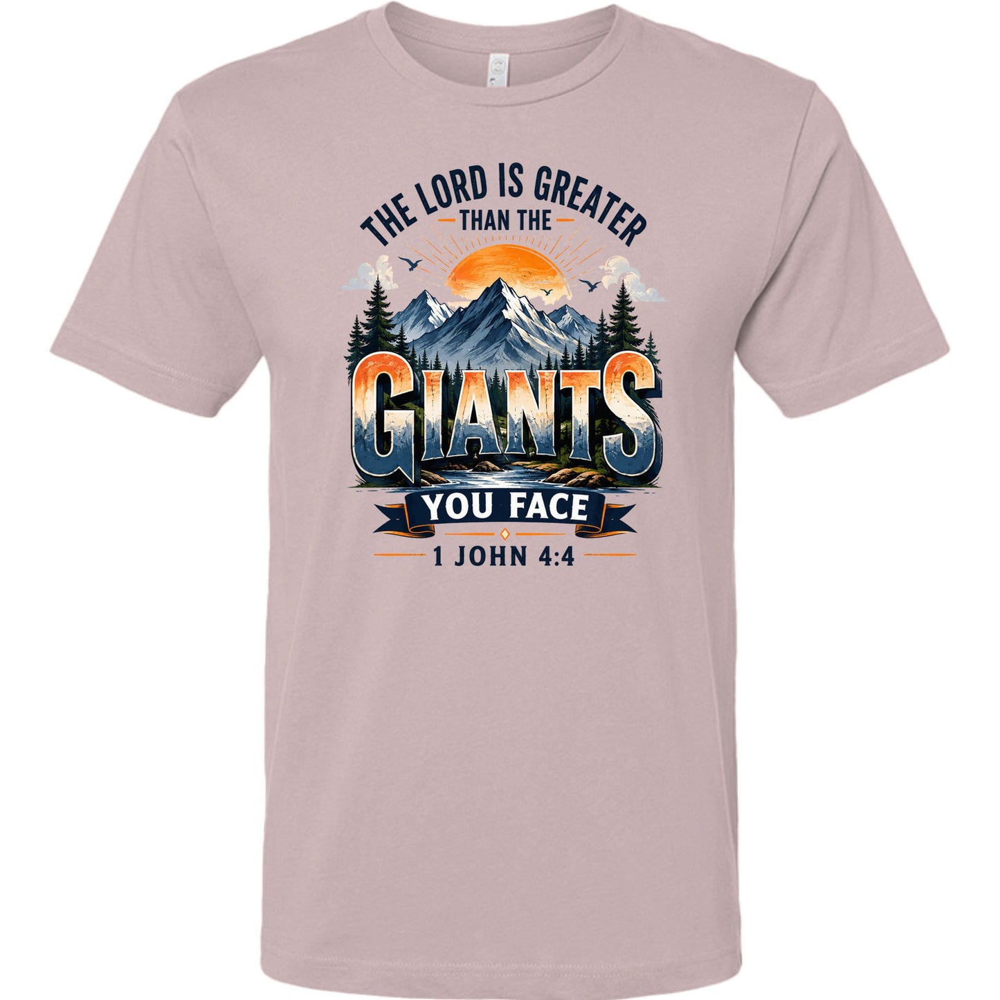 The Lord Is Greater Than The Giants You Face Unisex Christian T-shirt - ClaimedbyGodDesigns