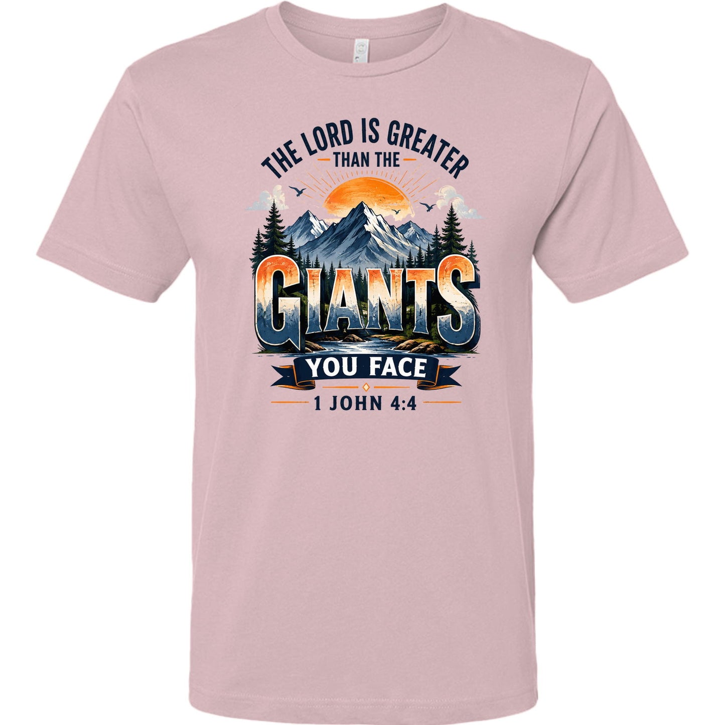 The Lord Is Greater Than The Giants You Face Unisex Christian T-shirt - ClaimedbyGodDesigns