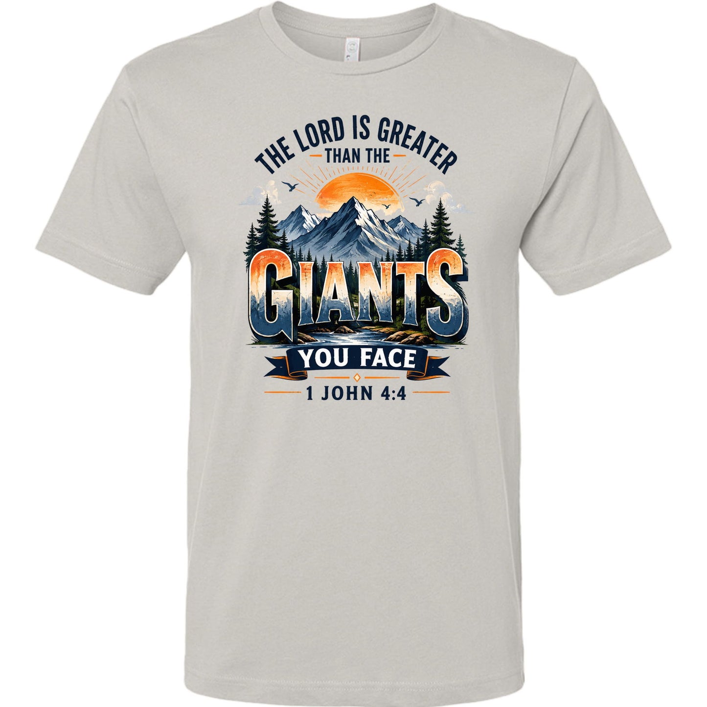 The Lord Is Greater Than The Giants You Face Unisex Christian T-shirt - ClaimedbyGodDesigns