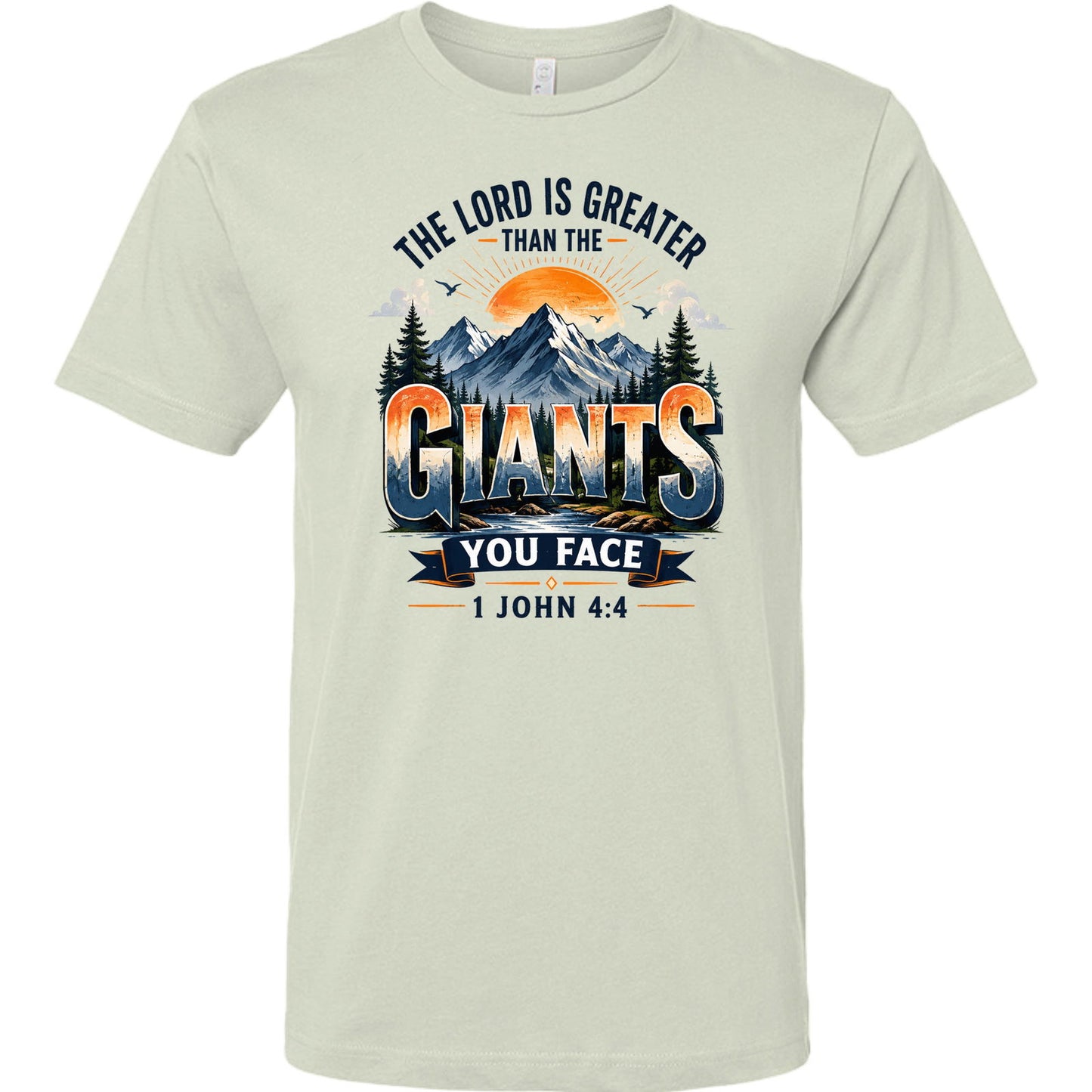 The Lord Is Greater Than The Giants You Face Unisex Christian T-shirt - ClaimedbyGodDesigns