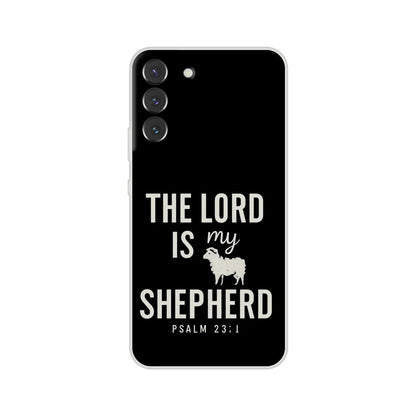 The Lord Is My Shepherd Christian Flexi Phonecase For Samsung - ClaimedbyGodDesigns