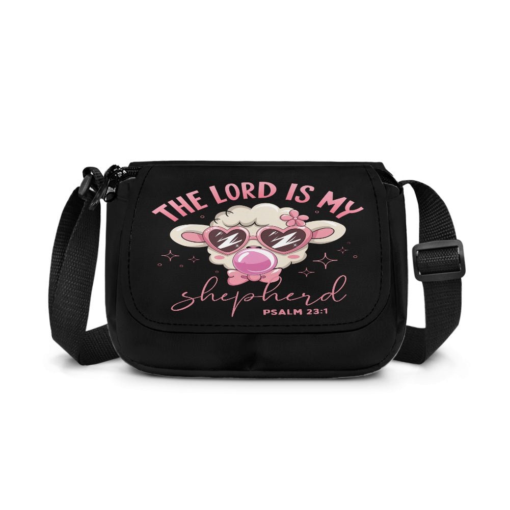The Lord Is My Shepherd Christian Kids Flap Crossbody Bag - ClaimedbyGodDesigns
