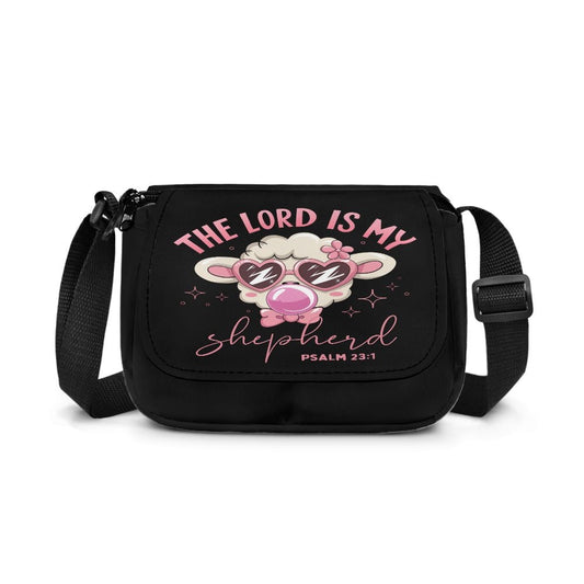 The Lord Is My Shepherd Christian Kids Flap Crossbody Bag - ClaimedbyGodDesigns