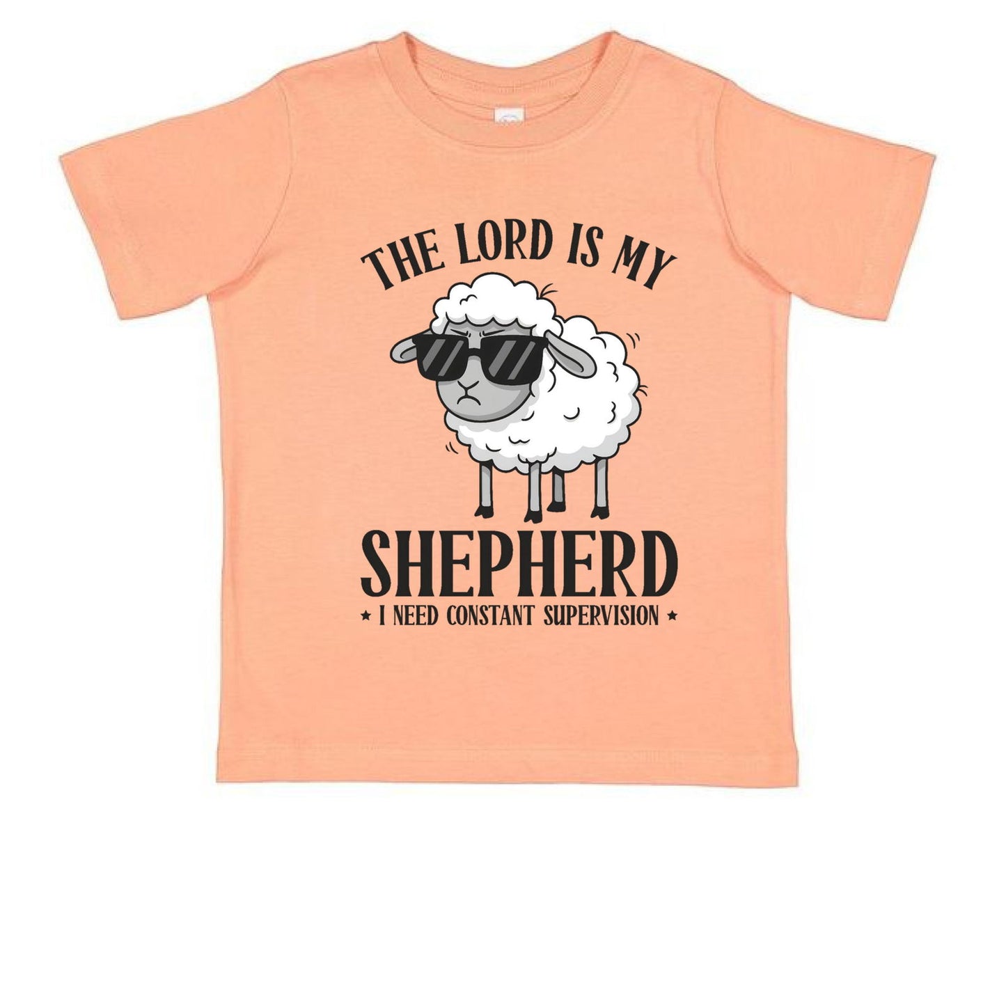 The Lord Is My Shepherd I Need Constant Supervision Toddler Christian T-shirt - ClaimedbyGodDesigns