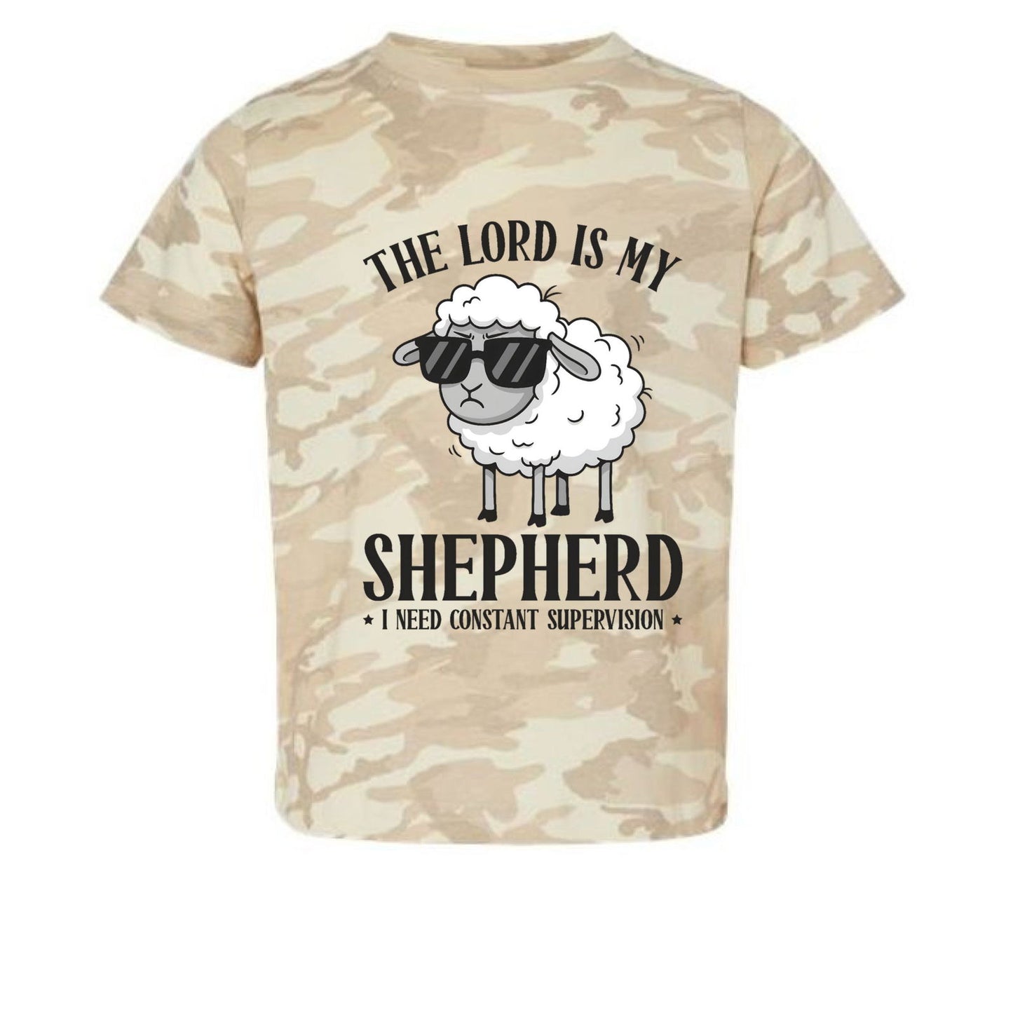 The Lord Is My Shepherd I Need Constant Supervision Toddler Christian T-shirt - ClaimedbyGodDesigns