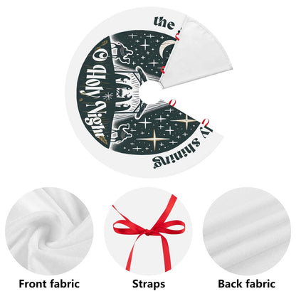 The Stars Are Bright And Shining Christian Christmas Tree Skirt - ClaimedbyGodDesigns