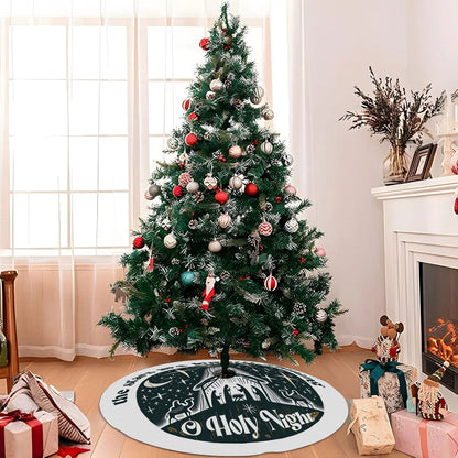 The Stars Are Bright And Shining Christian Christmas Tree Skirt - ClaimedbyGodDesigns