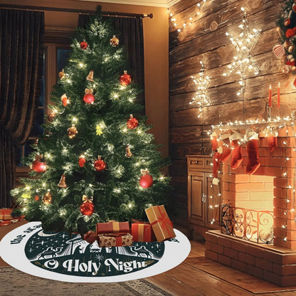 The Stars Are Bright And Shining Christian Christmas Tree Skirt - ClaimedbyGodDesigns
