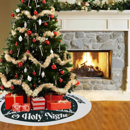 The Stars Are Bright And Shining Christian Christmas Tree Skirt - ClaimedbyGodDesigns