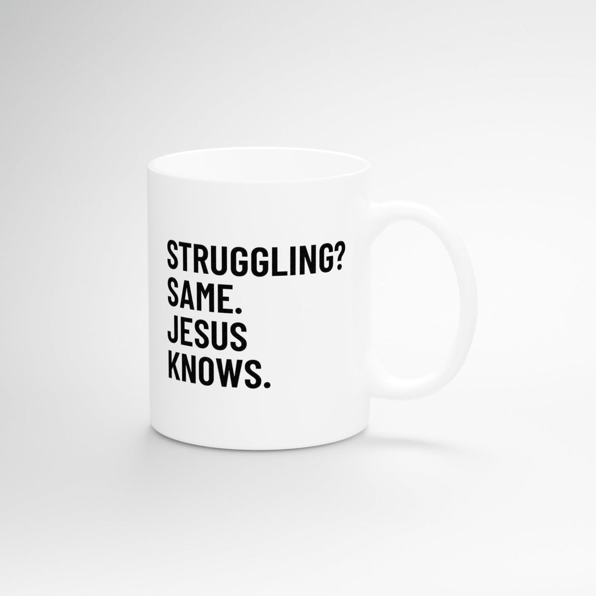 The Struggle Is Real But So Is My Jesus – Christian Starter Gift Set | Sweatshirt, Mug, Candle, Tea & Matches | Faith, Humor & Encouragement Gift Box - ClaimedbyGodDesigns