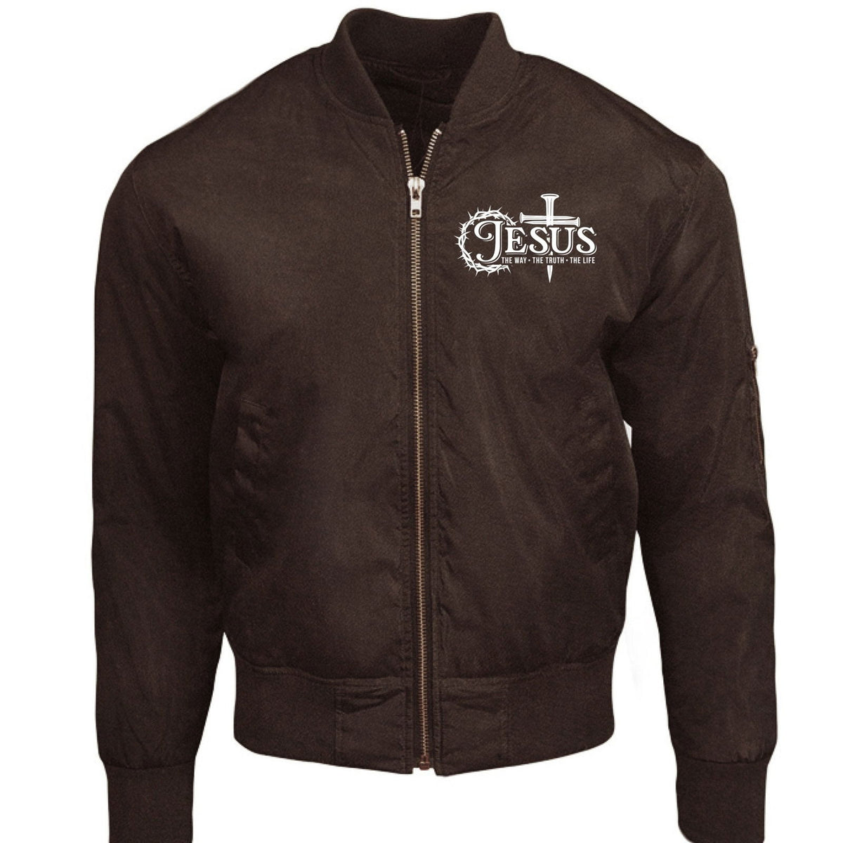 The Way The Truth The Life Unisex Christian Bomber Jacket - ClaimedbyGodDesigns