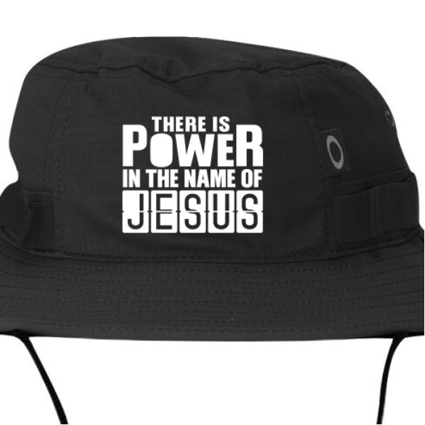 There Is Power In His Name Adult Christian Bucket Hat - ClaimedbyGodDesigns