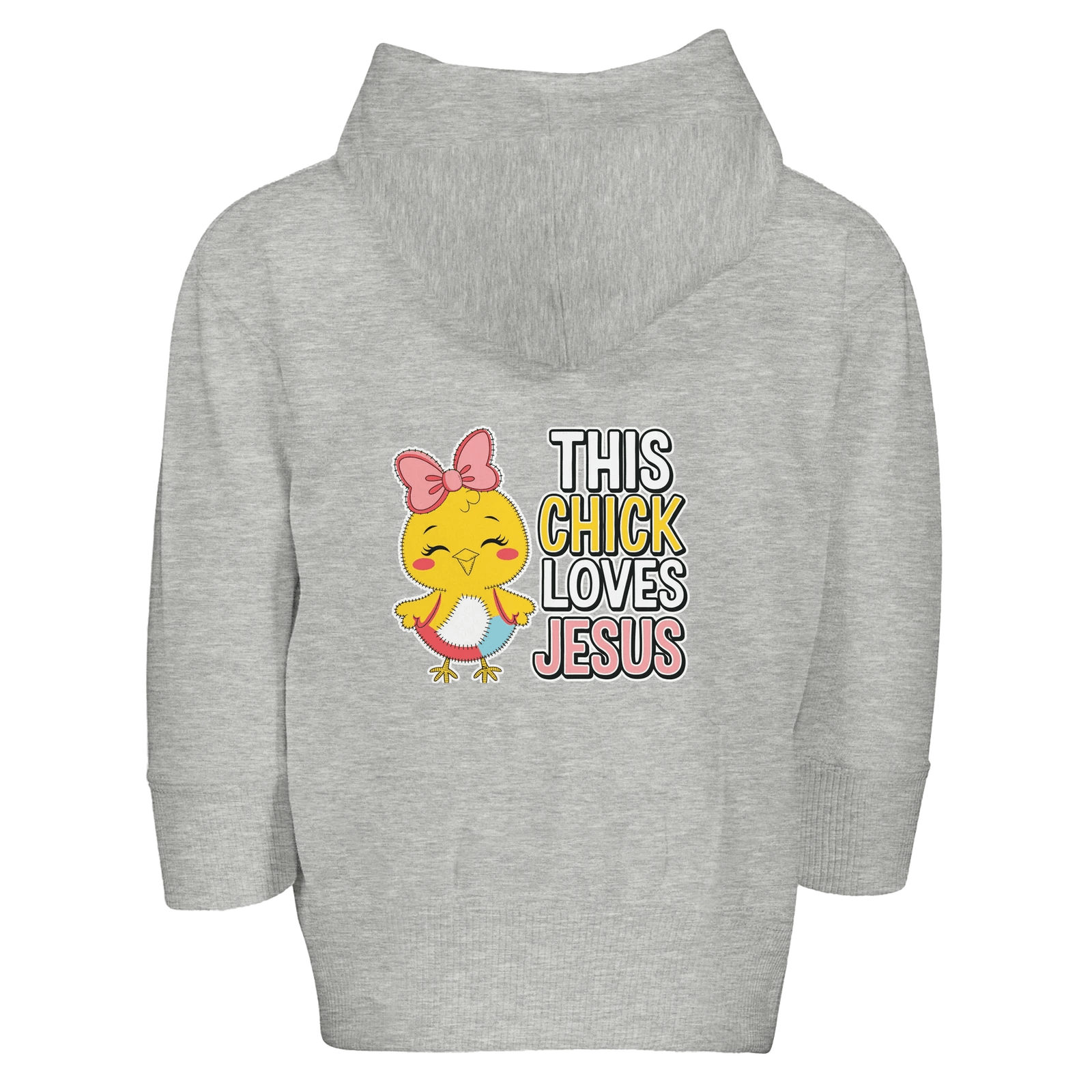 This Chick Christian Toddler Zip Fleece Hooded Sweatshirt - ClaimedbyGodDesigns
