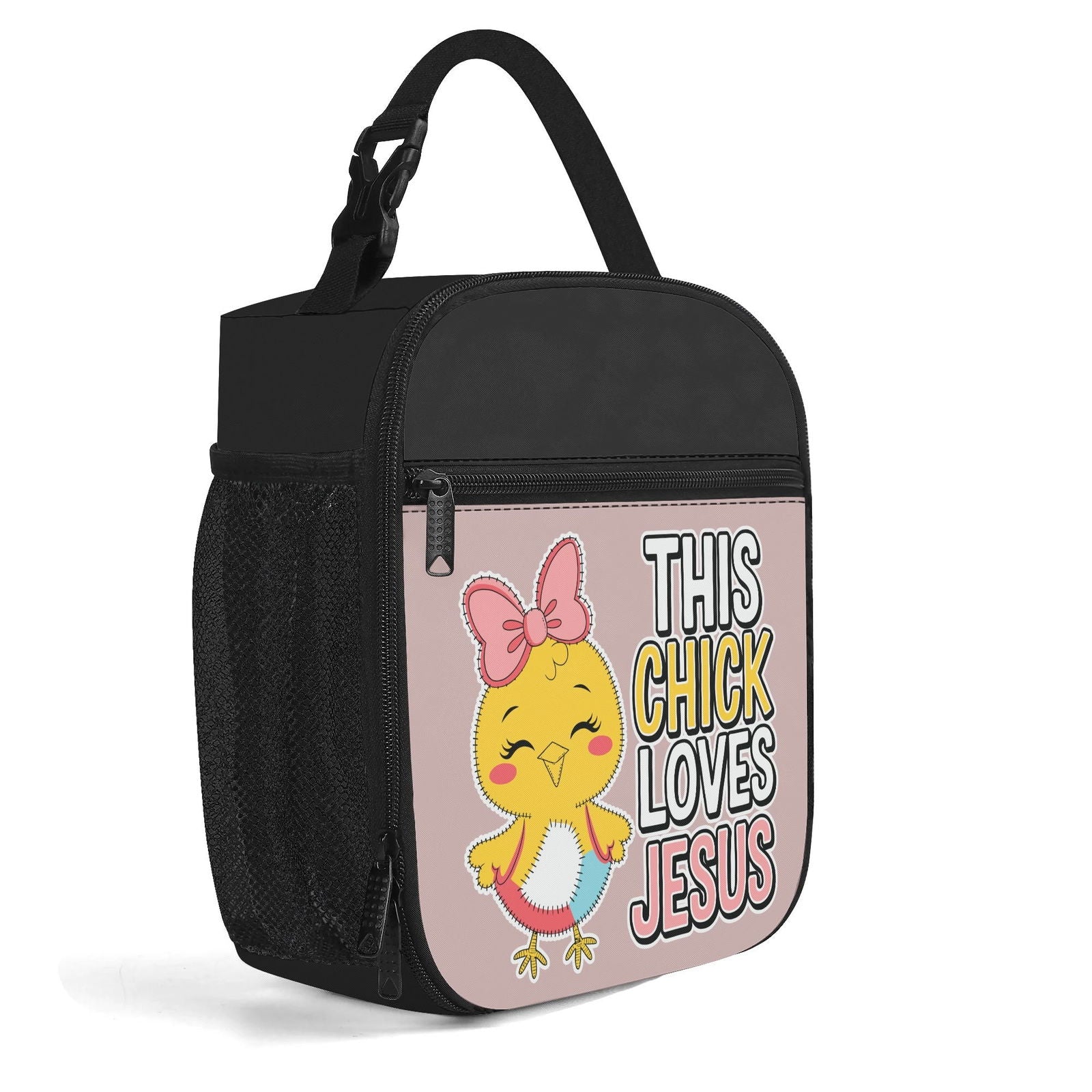 This Chick Loves Him Insulated Christian Lunch Box for Kids - ClaimedbyGodDesigns