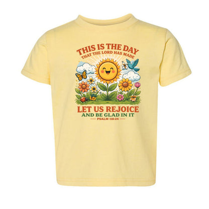 This Is The Day The Lord Has Made Toddler Christian T-shirt - ClaimedbyGodDesigns