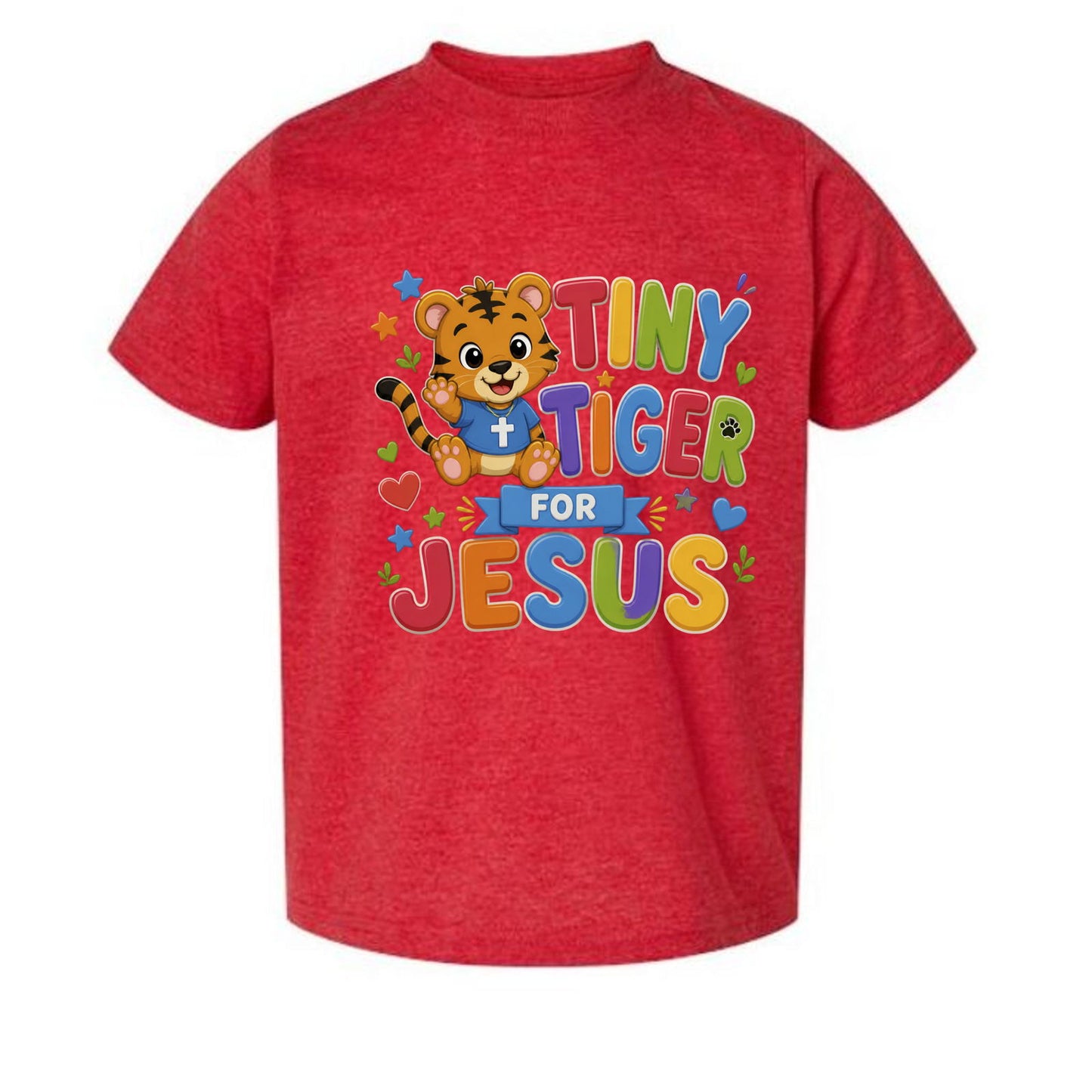 Tiny Tiger For Jesus Toddler Christian T-shirt - ClaimedbyGodDesigns