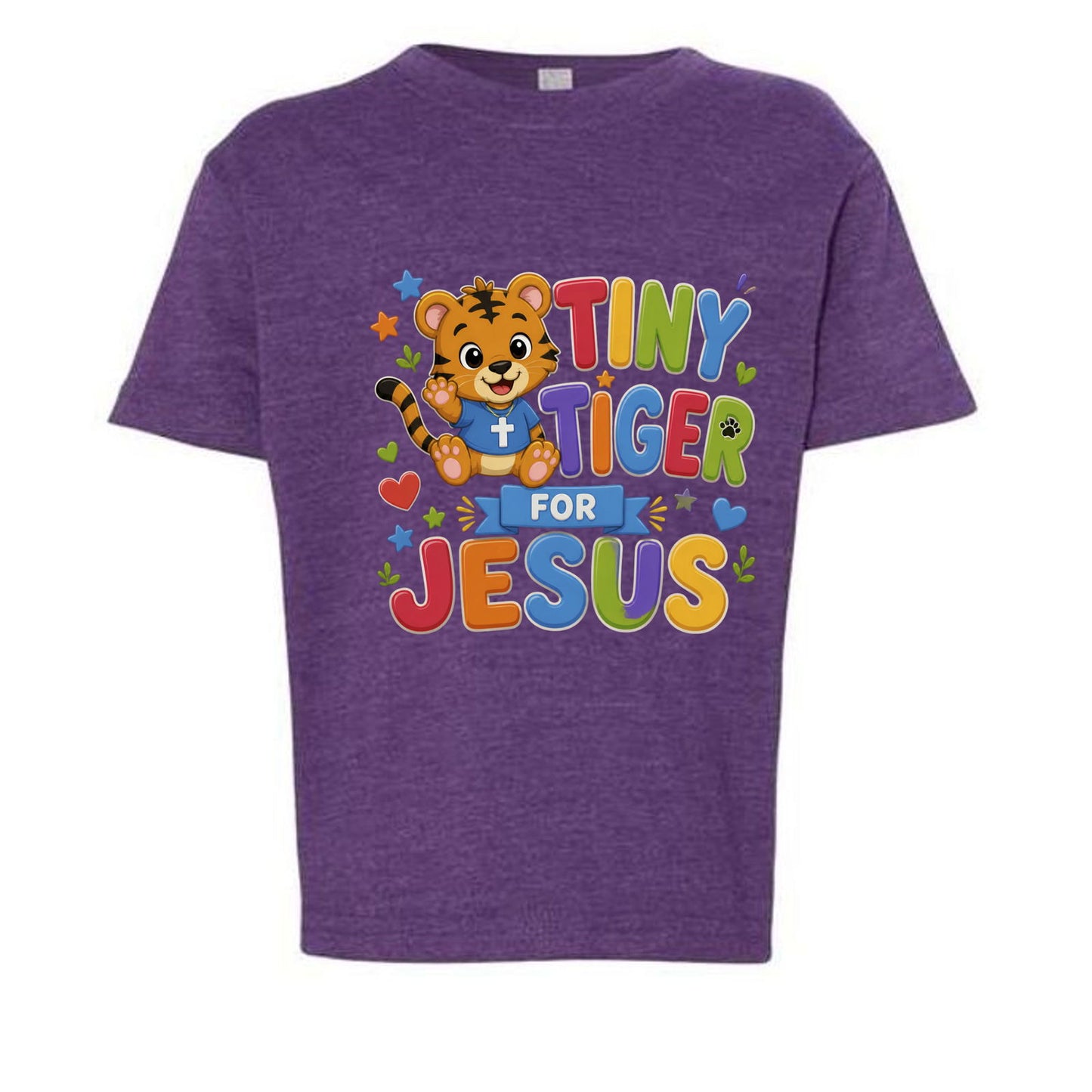 Tiny Tiger For Jesus Toddler Christian T-shirt - ClaimedbyGodDesigns