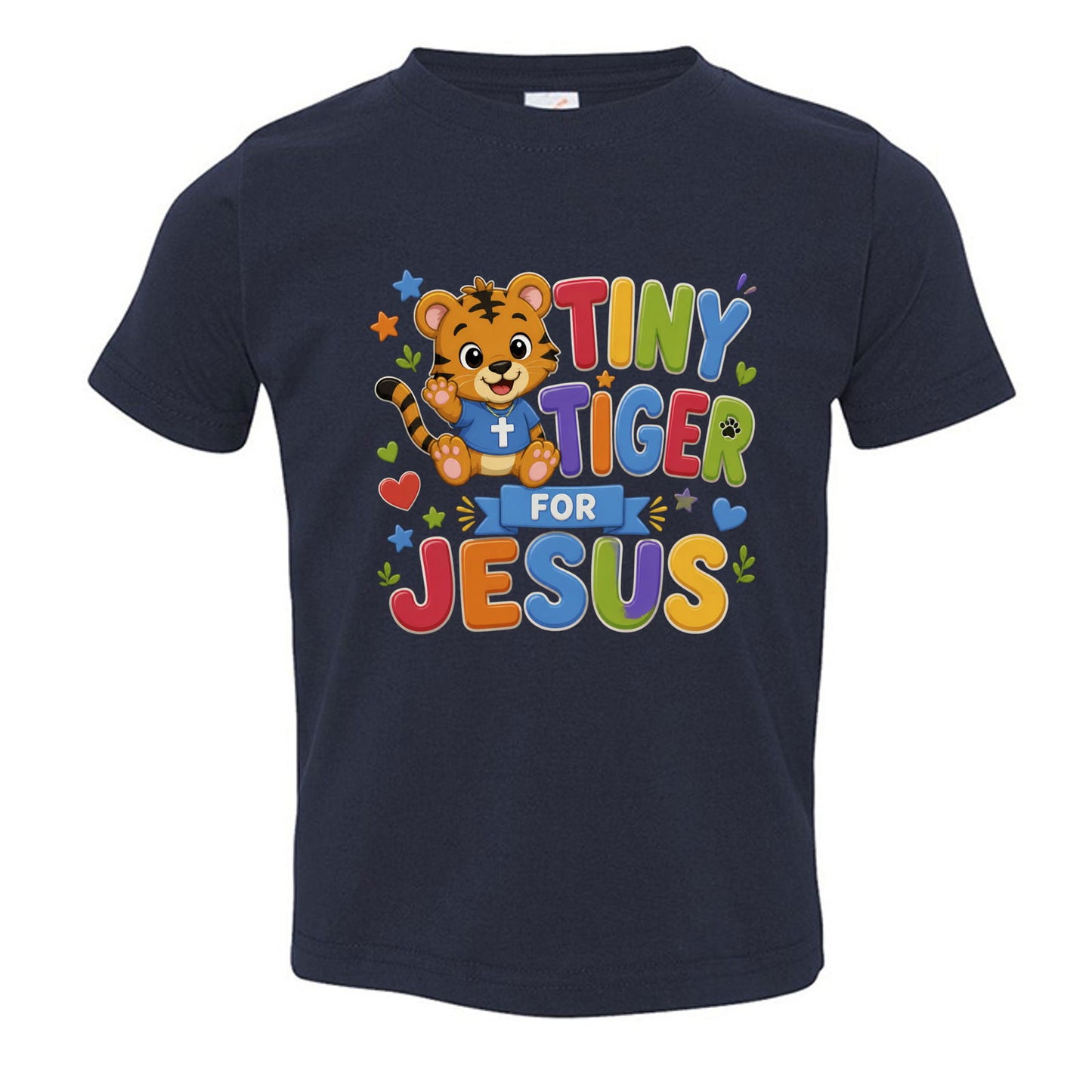 Tiny Tiger For Jesus Toddler Christian T-shirt - ClaimedbyGodDesigns