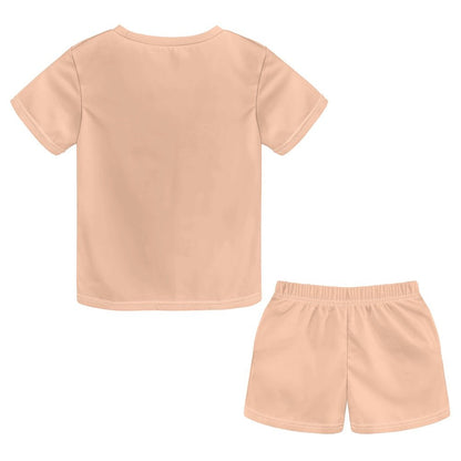 Tired Today He Will Give You Rest Youth Christian short-sleeved pajama set - ClaimedbyGodDesigns