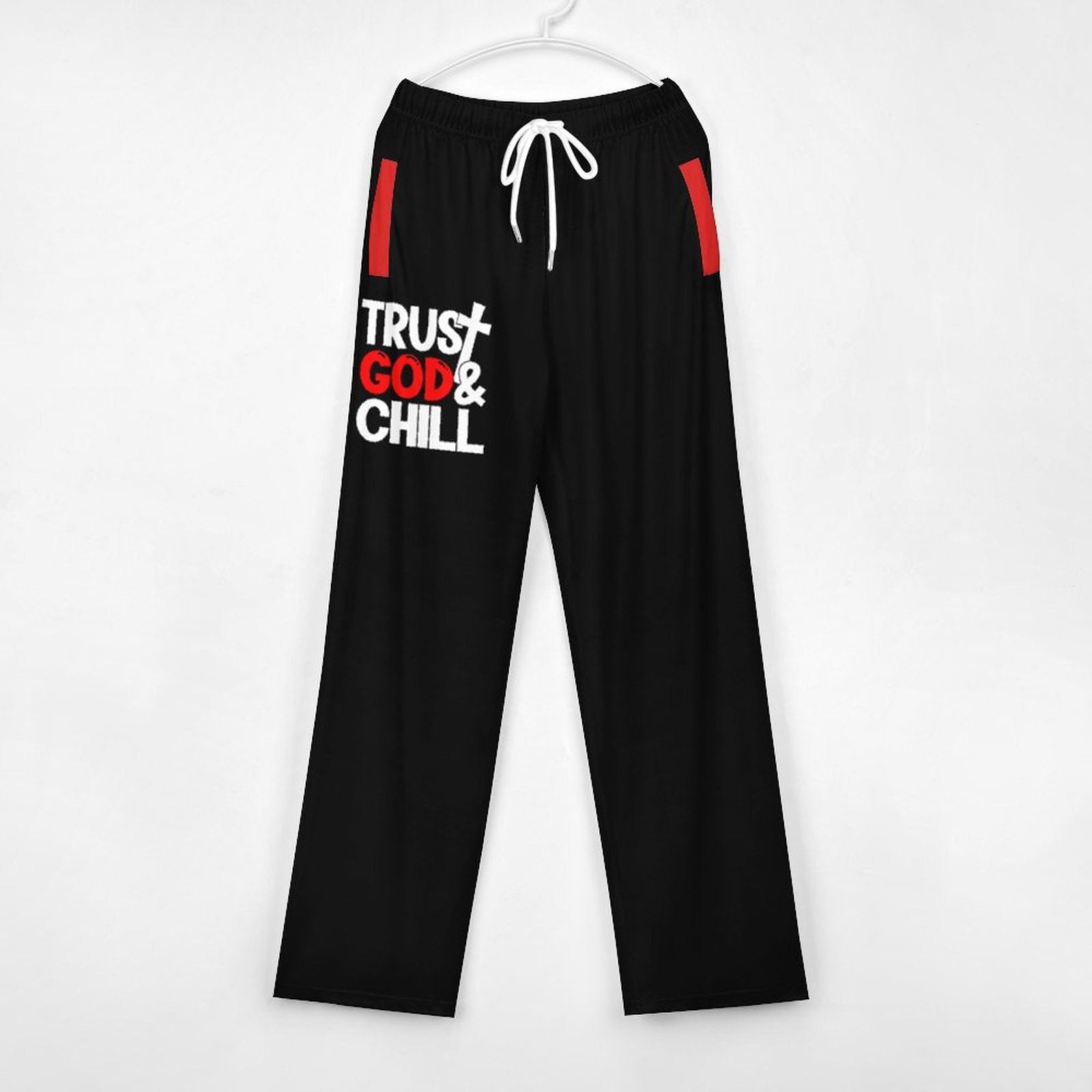 Trust God And Chill Men's Christian Pajama Pants - ClaimedbyGodDesigns