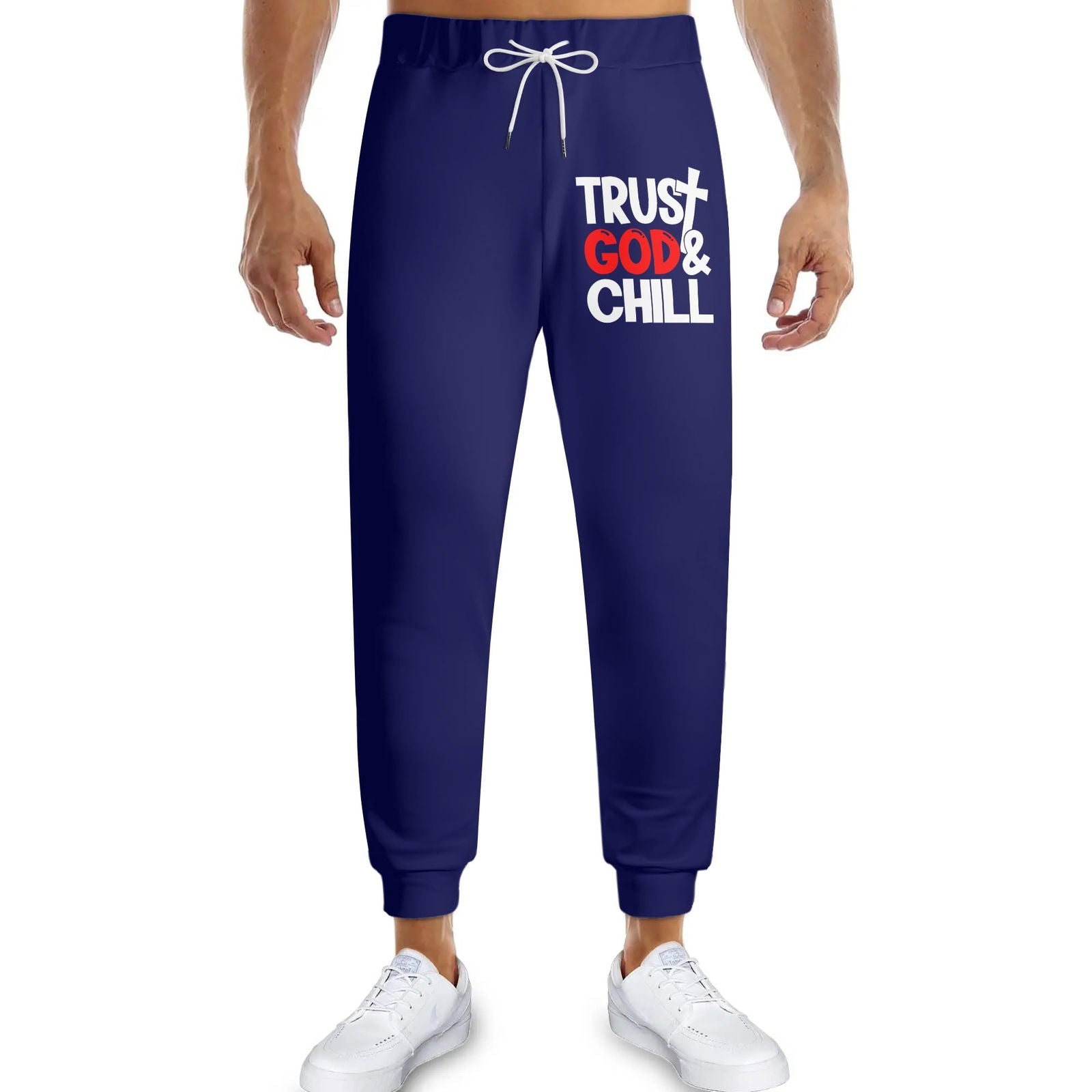 Trust God And Chill Unisex Adult Joggers Christian Sweatpants - ClaimedbyGodDesigns