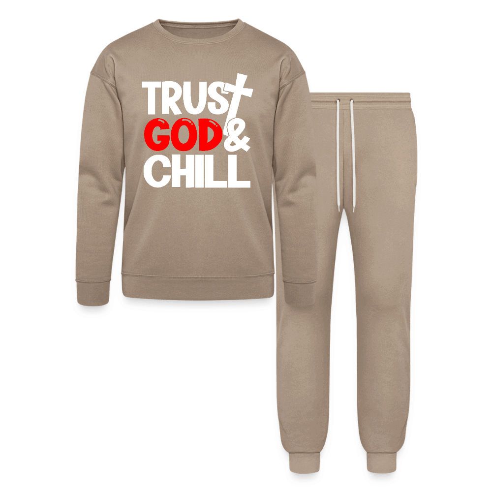 Trust Him And Chill Unisex Casual Christian  Lounge Wear Outfit - ClaimedbyGodDesigns
