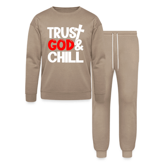 Trust Him And Chill Unisex Casual Christian  Lounge Wear Outfit - ClaimedbyGodDesigns